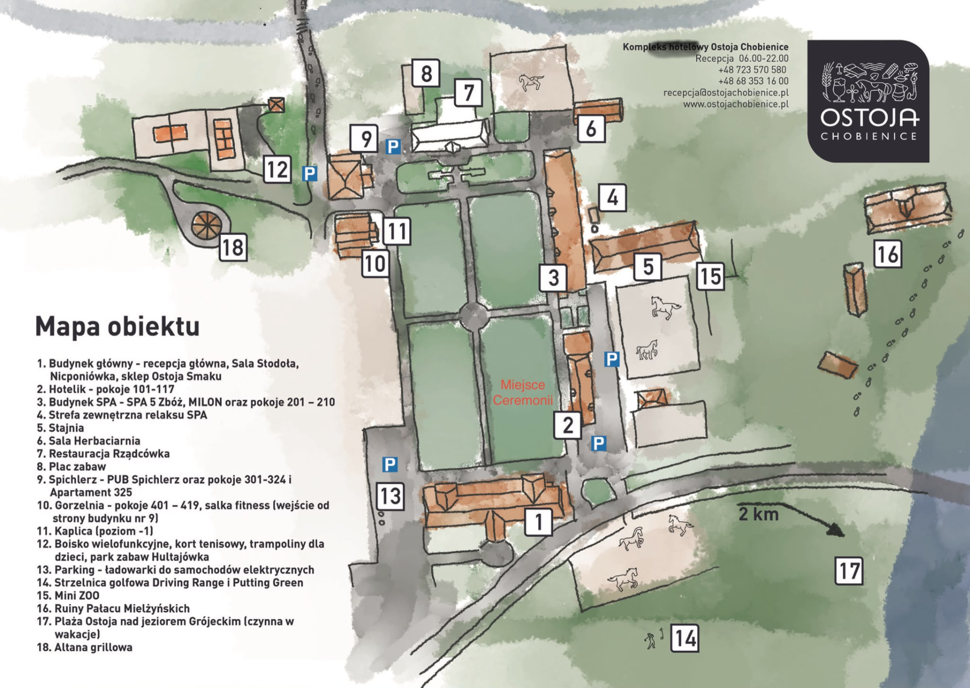Mapa obiektu Ostoja Chobienice